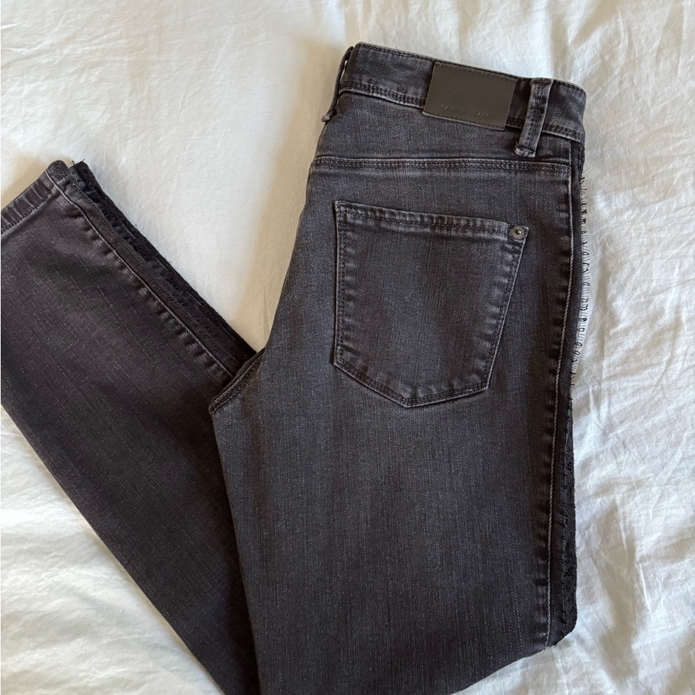 Black Skinny Jeans with Washed Look